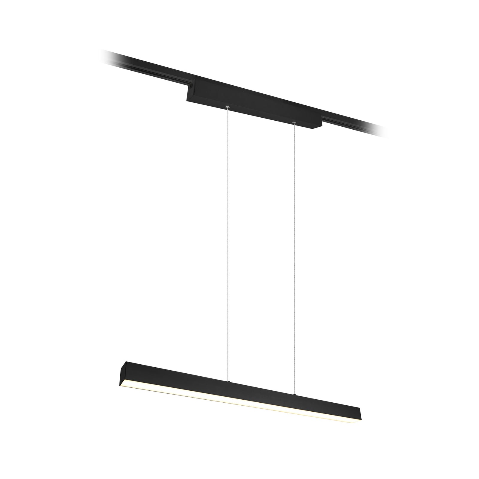 LED pendellampe Paros DUOline dimbar svart 90 cm 29W forfra