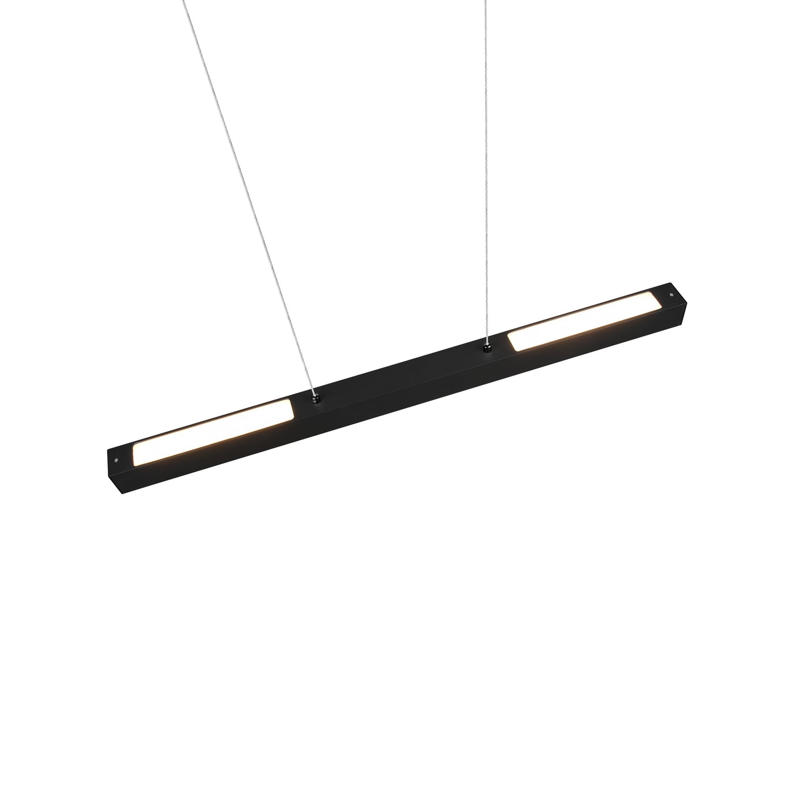 Montert LED pendellampe Paros DUOline dimbar svart 90 cm 29W