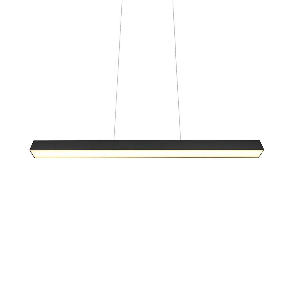 Nærbilde av LED pendellampe Paros DUOline dimbar svart 90 cm 29W