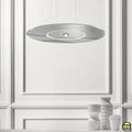 LED pendellampe Passepartout55 dimbar matt krom Ø55 cm forfra