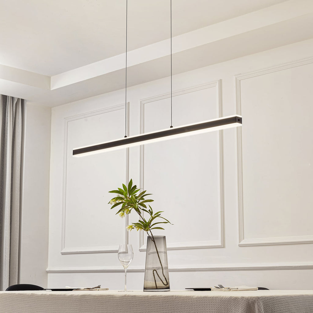 LED pendellampe Pendolo svart aluminium 120 cm bakside