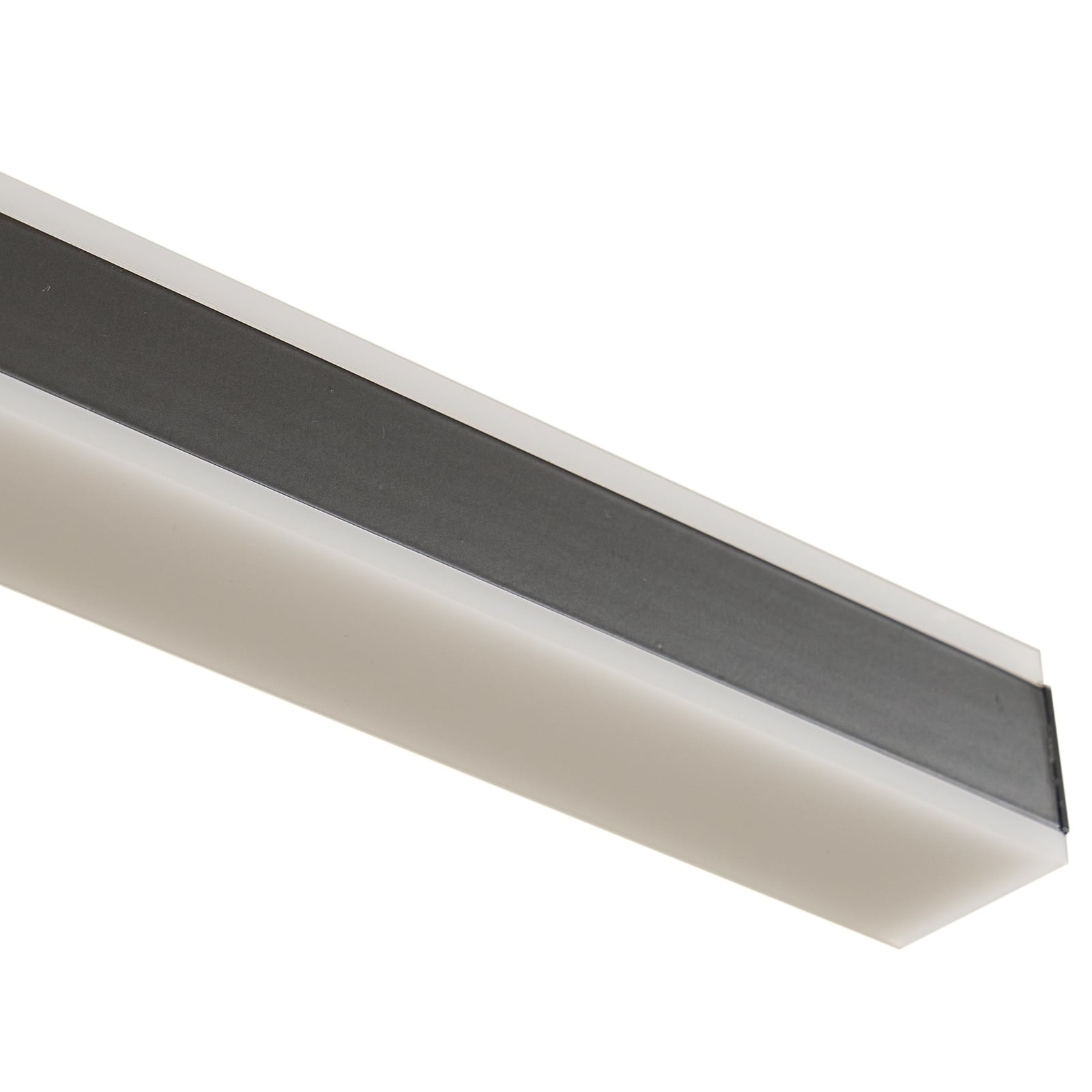 LED pendellampe Pendolo svart aluminium 120 cm lysdetalj