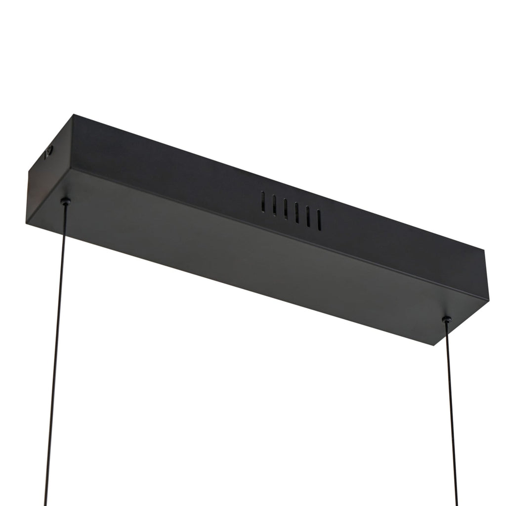 LED pendellampe Pendolo svart aluminium 120 cm bryter