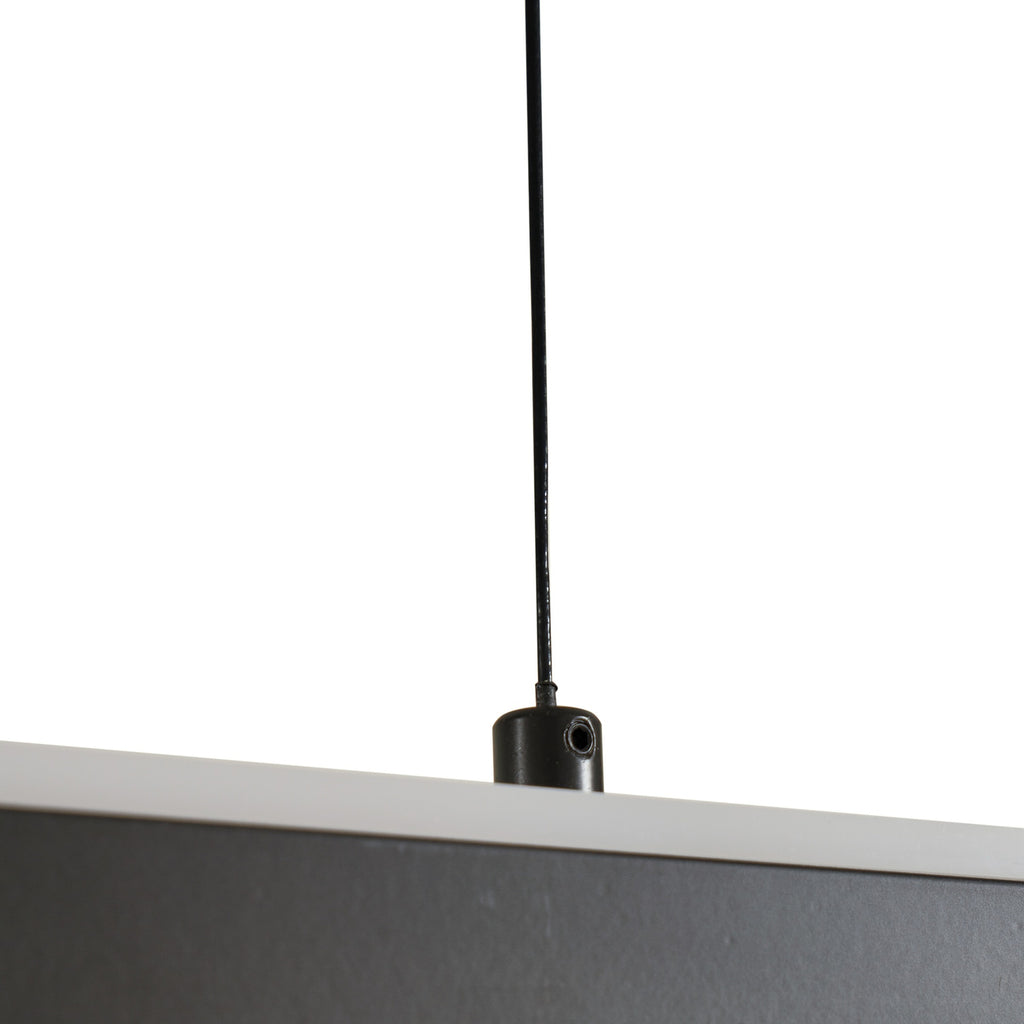 LED pendellampe Pendolo svart aluminium 120 cm sideprofil