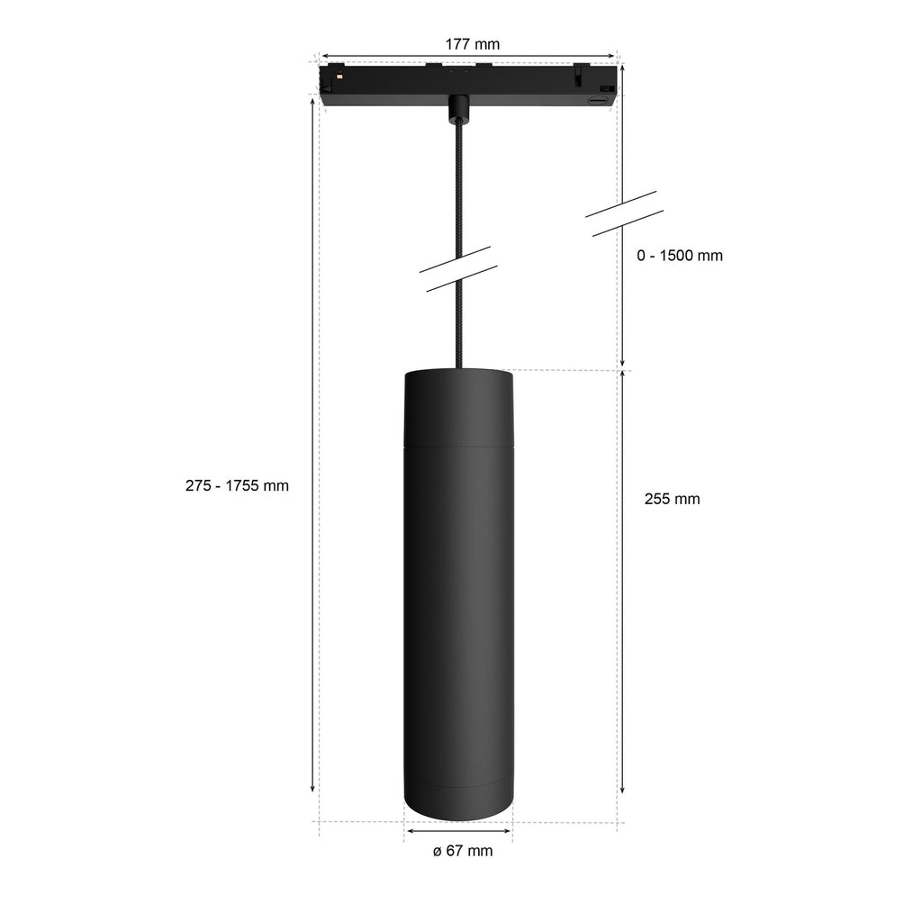 LED pendellampe Perifo utvidelse svart dimbar RGB - Philips Hue nærbilde