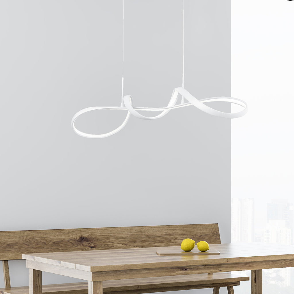 LED pendellampe Perugia dimbar hvit 81 cm 37W nøytralhvit bakside