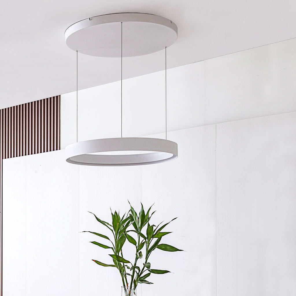 LED pendellampe Philine dimbar hvit Ø60 cm bakside