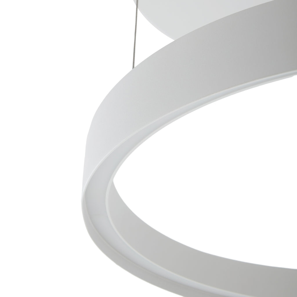 LED pendellampe Philine dimbar hvit Ø60 cm fra siden