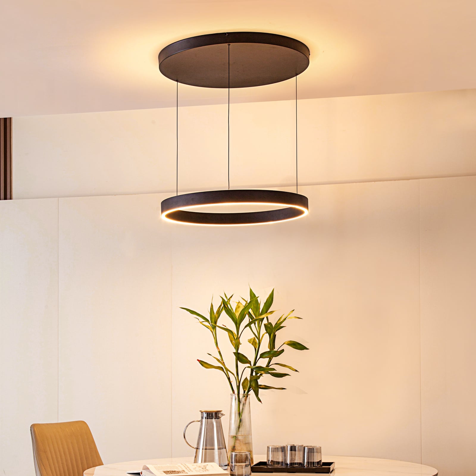 LED pendellampe Philine dimbar svart bakside