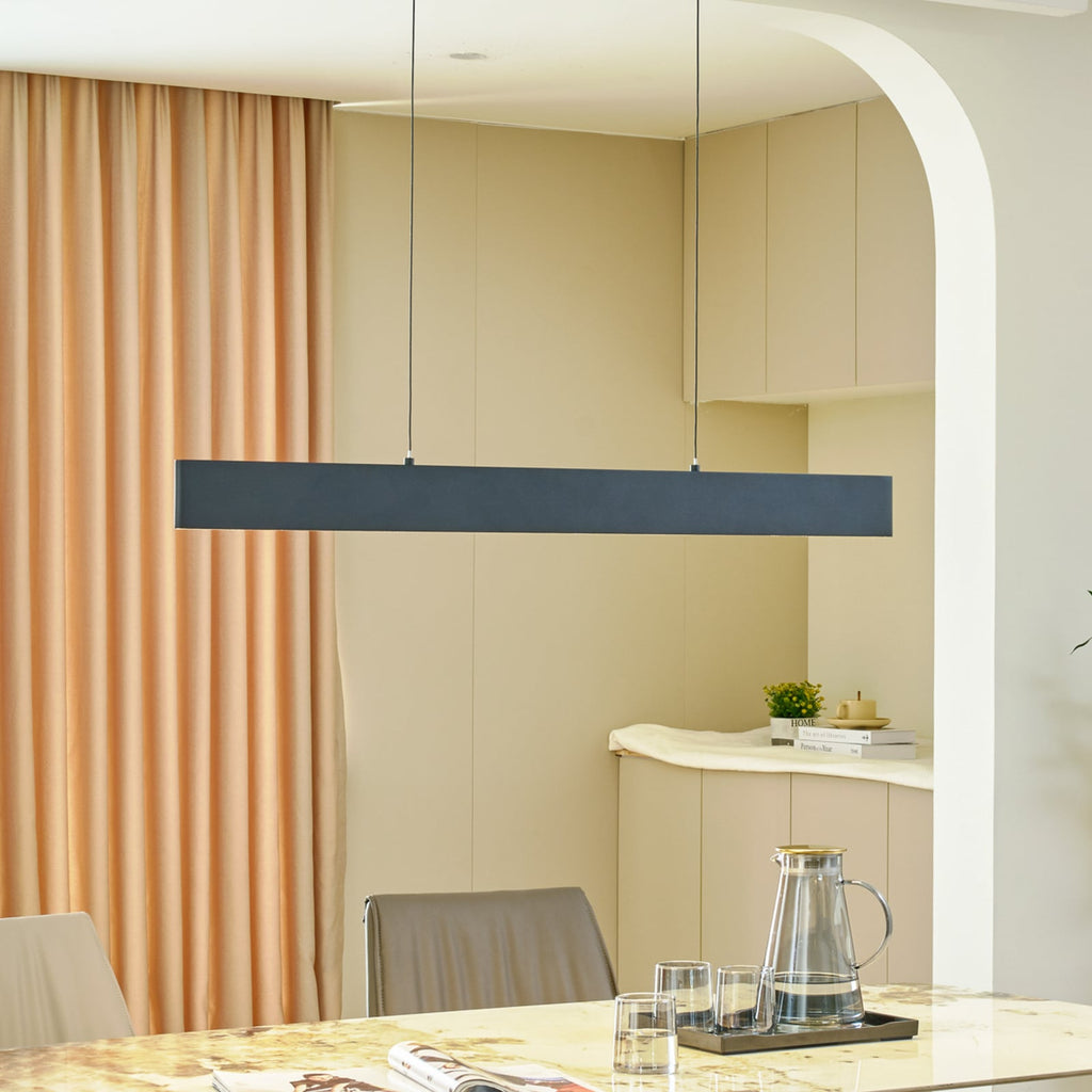 LED pendellampe Philine svart jern 101 cm forfra