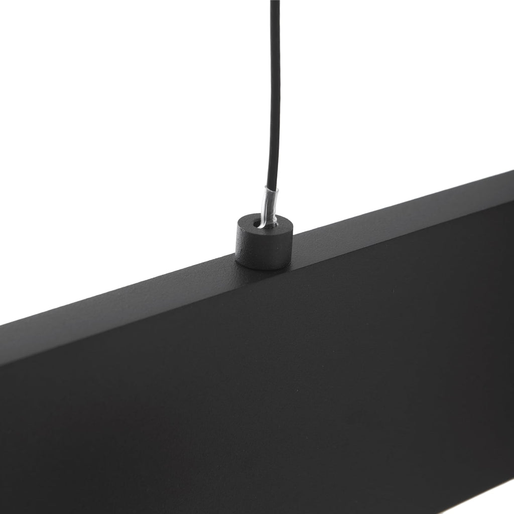 LED pendellampe Philine svart jern 101 cm LED-lyskilde