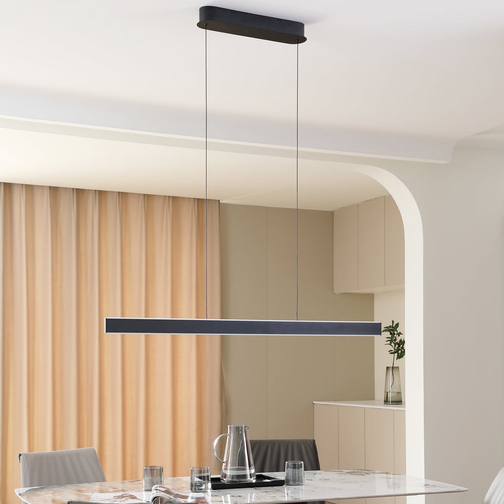 LED pendellampe Philine svart jern dimbar 121 cm bakside
