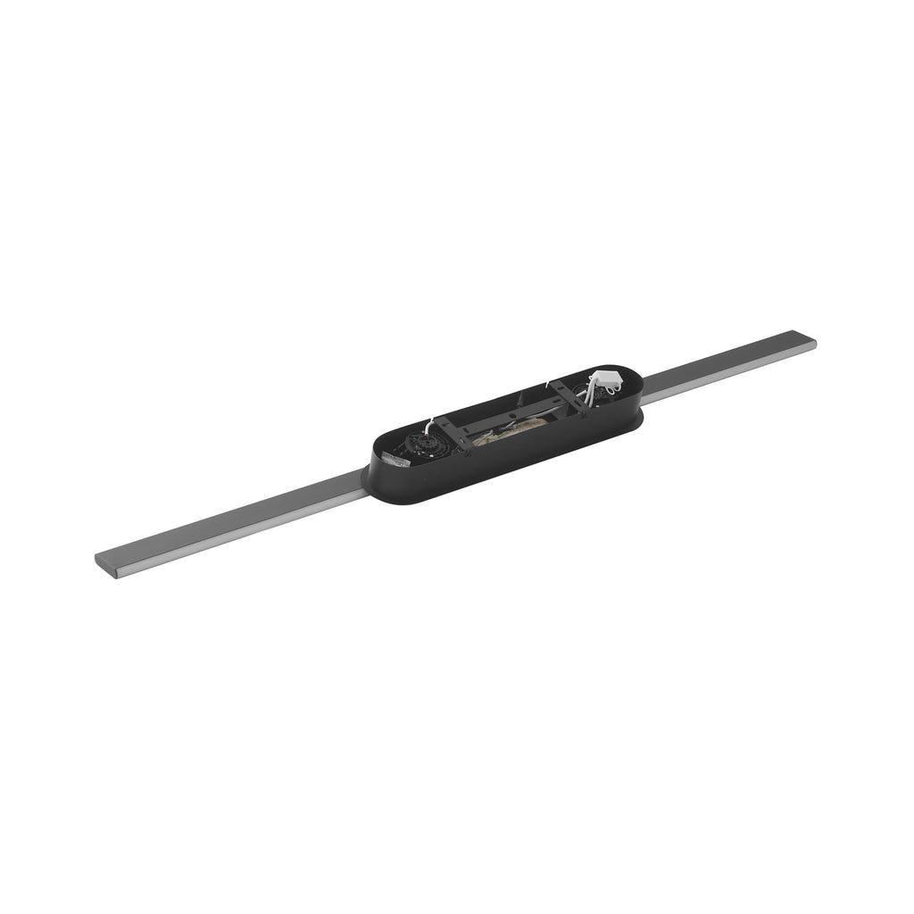 LED pendellampe Philine svart jern dimbar 121 cm sett fra siden