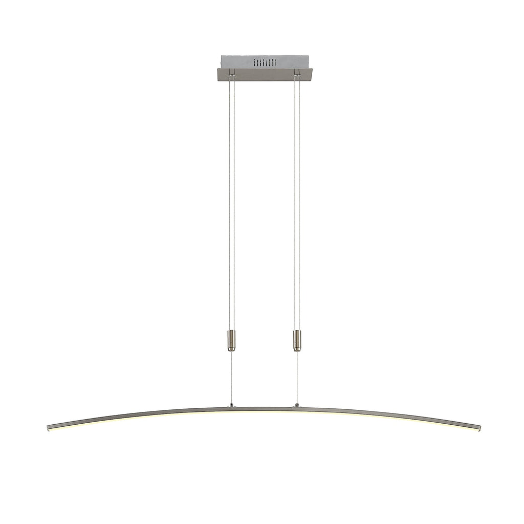 LED pendellampe Phillie høydejusterbar dimbar 119,5 cm sideprofil