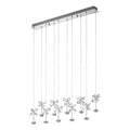 LED pendellampe Pianopoli krom glass 87 cm dimbar forfra