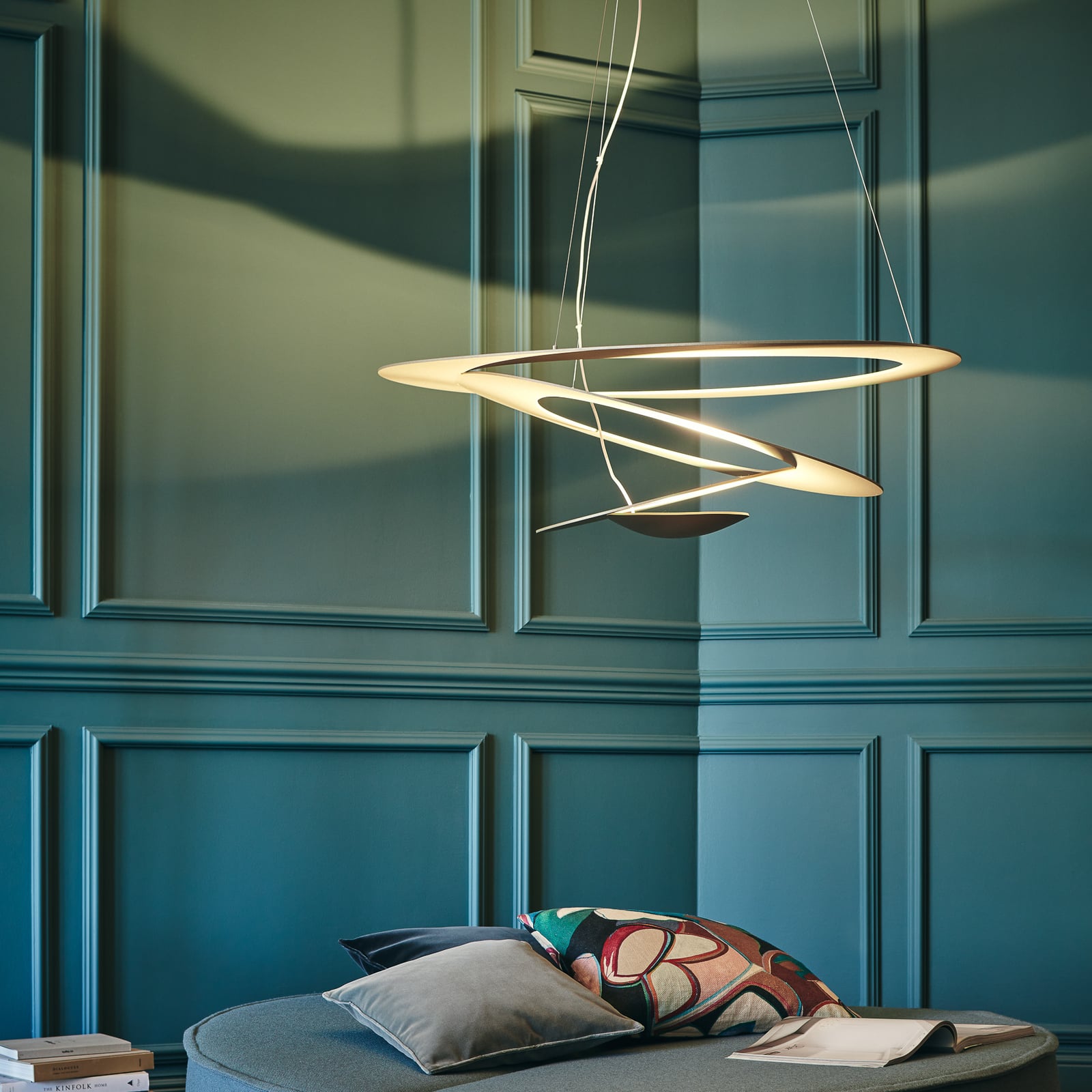 LED pendellampe Pirce gull dimbar bakside
