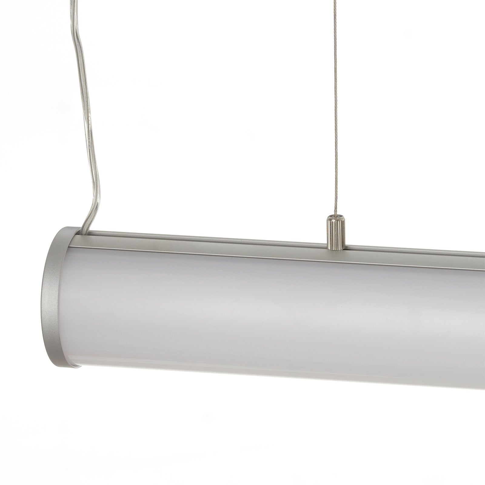 LED pendellampe Pirgos hvit 200 cm dimbar 43W opphengstråder