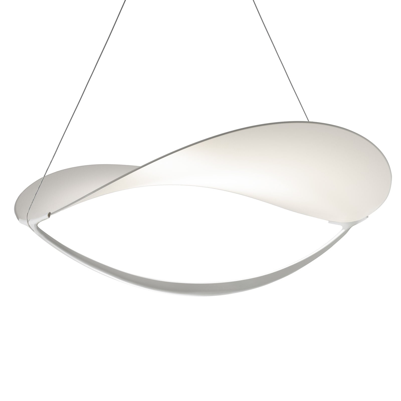 LED pendellampe Plena MyLight hvit dimbar Bluetooth 32W montert i rom