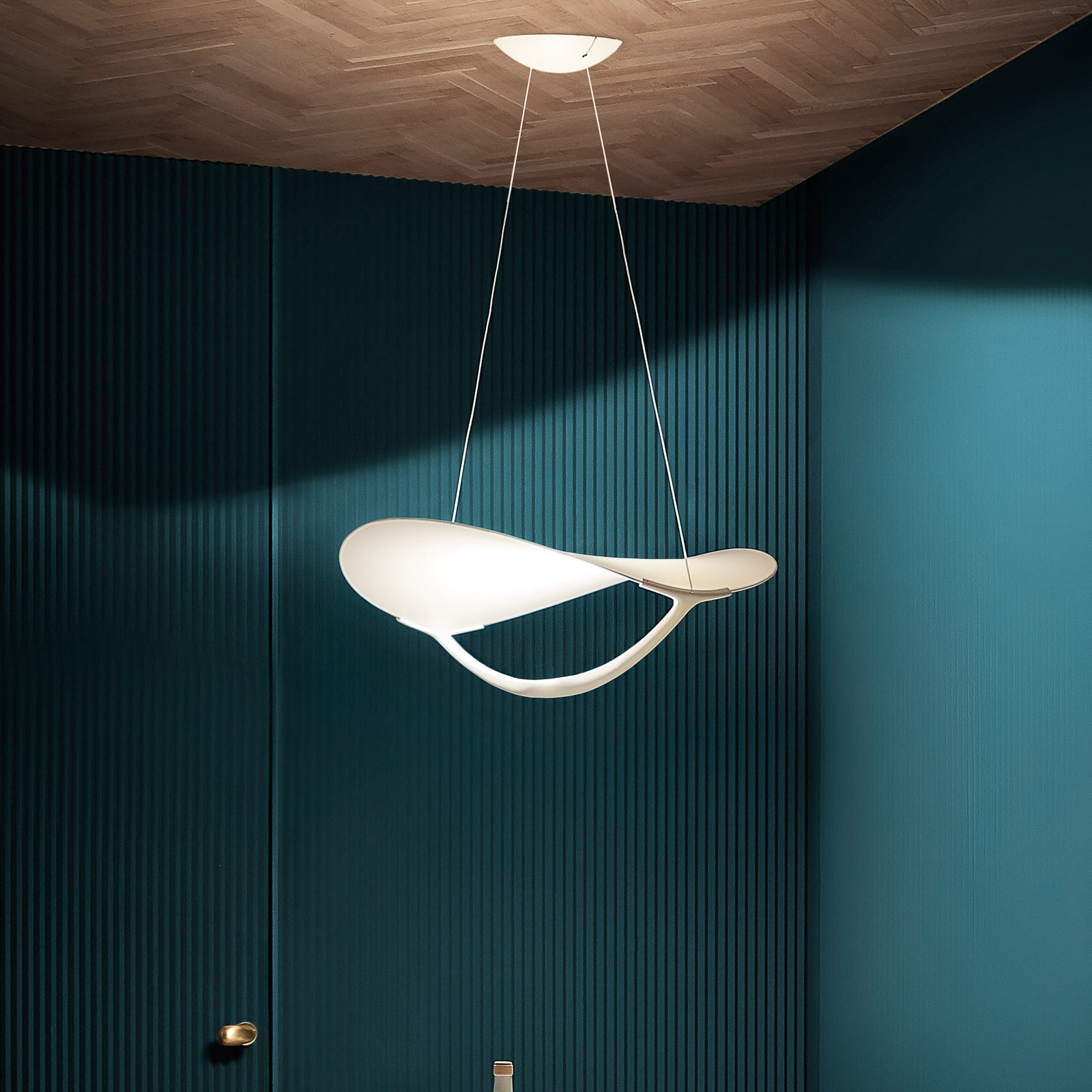 LED pendellampe Plena MyLight hvit dimbar Bluetooth 32W med app-styring