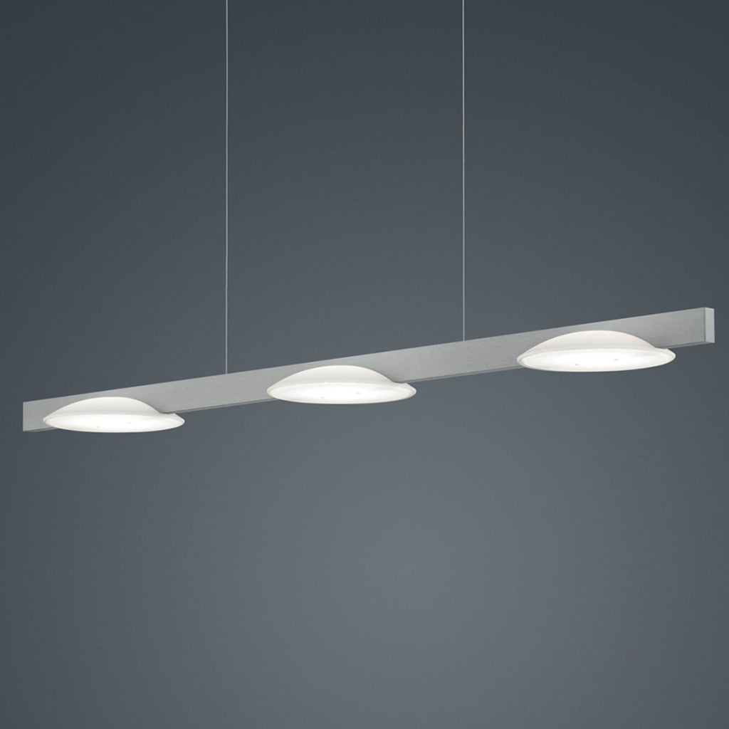 LED pendellampe Pole 3-lys dimbar matt nikkel forfra