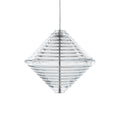 LED pendellampe Press Cone klar glass Ø34 cm dimbar forfra
