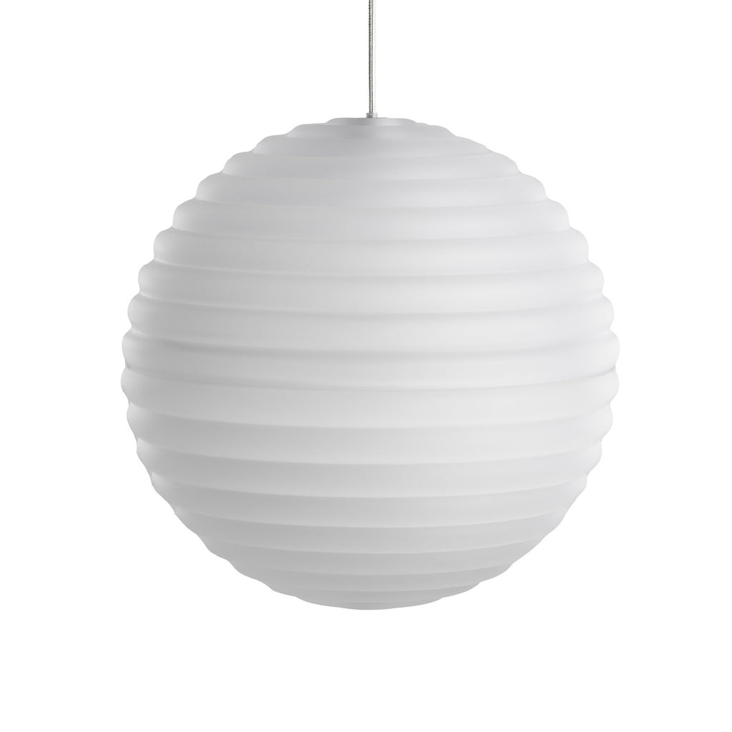 Montert LED pendellampe Press Sphere frostet glass dimbar Ø30 cm fra Tom Dixon i rom