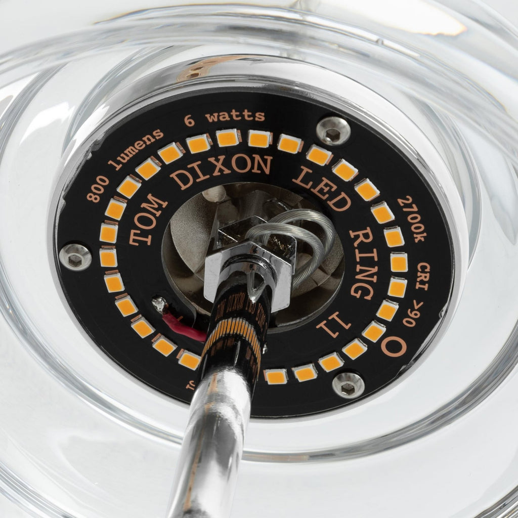 LED pendellampe Press Sphere klar glass Ø14,5 cm dimbar profilbilde