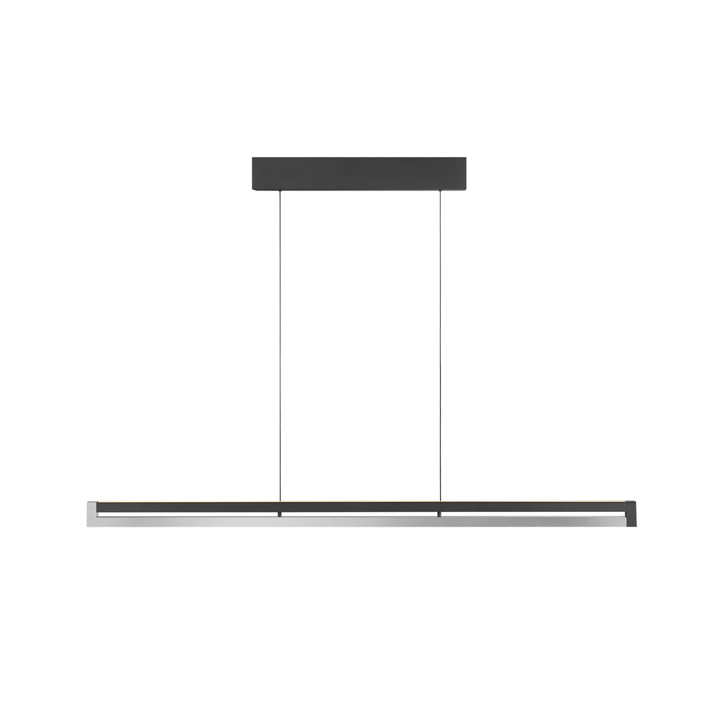 LED pendellampe Pulse metall svart/krom 120 cm forfra