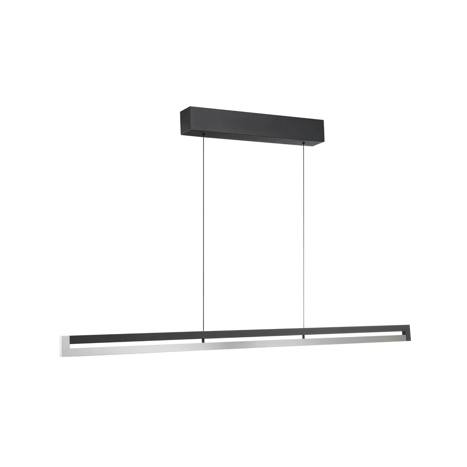LED pendellampe Pulse metall svart/krom 120 cm bakside