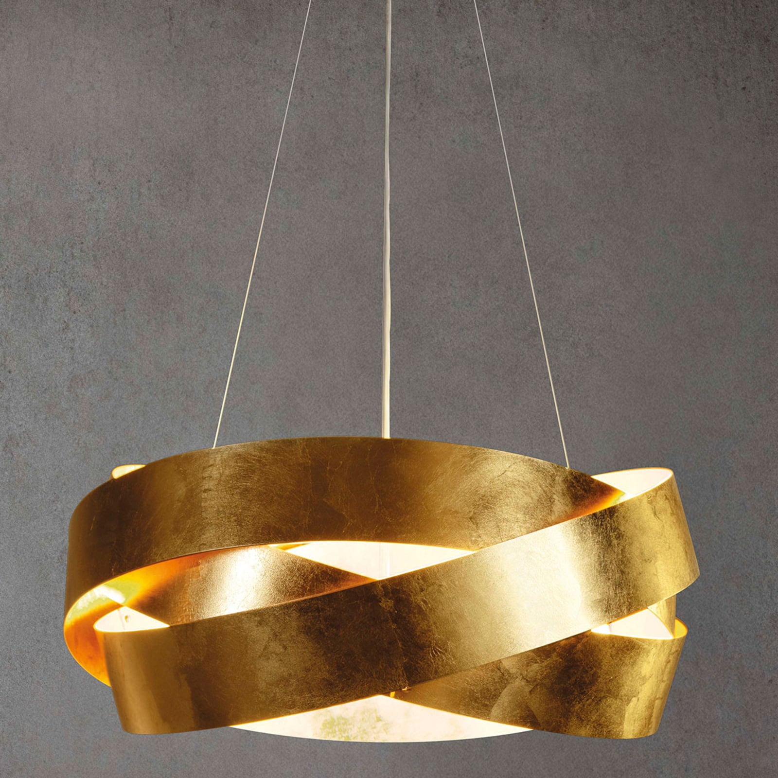 LED pendellampe Pura bladgull bakside