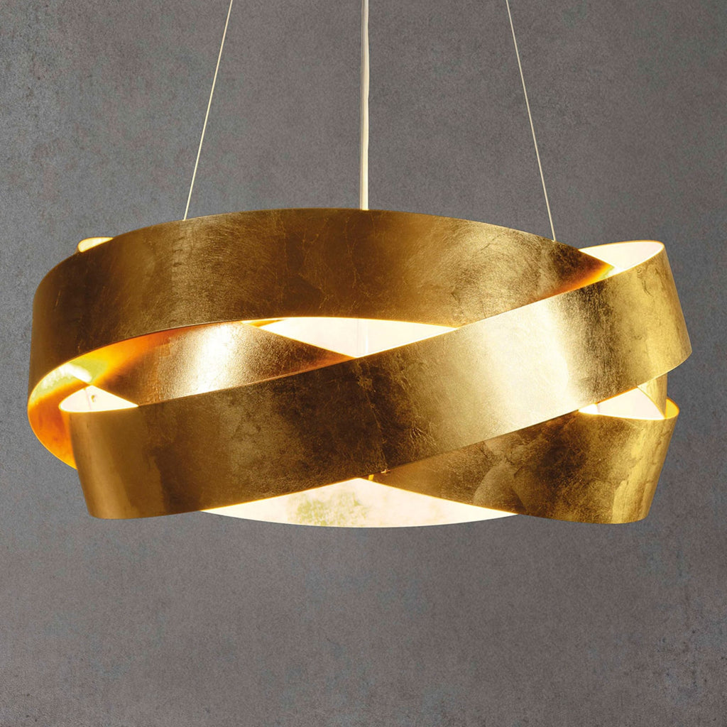 LED pendellampe Pura bladgull forfra