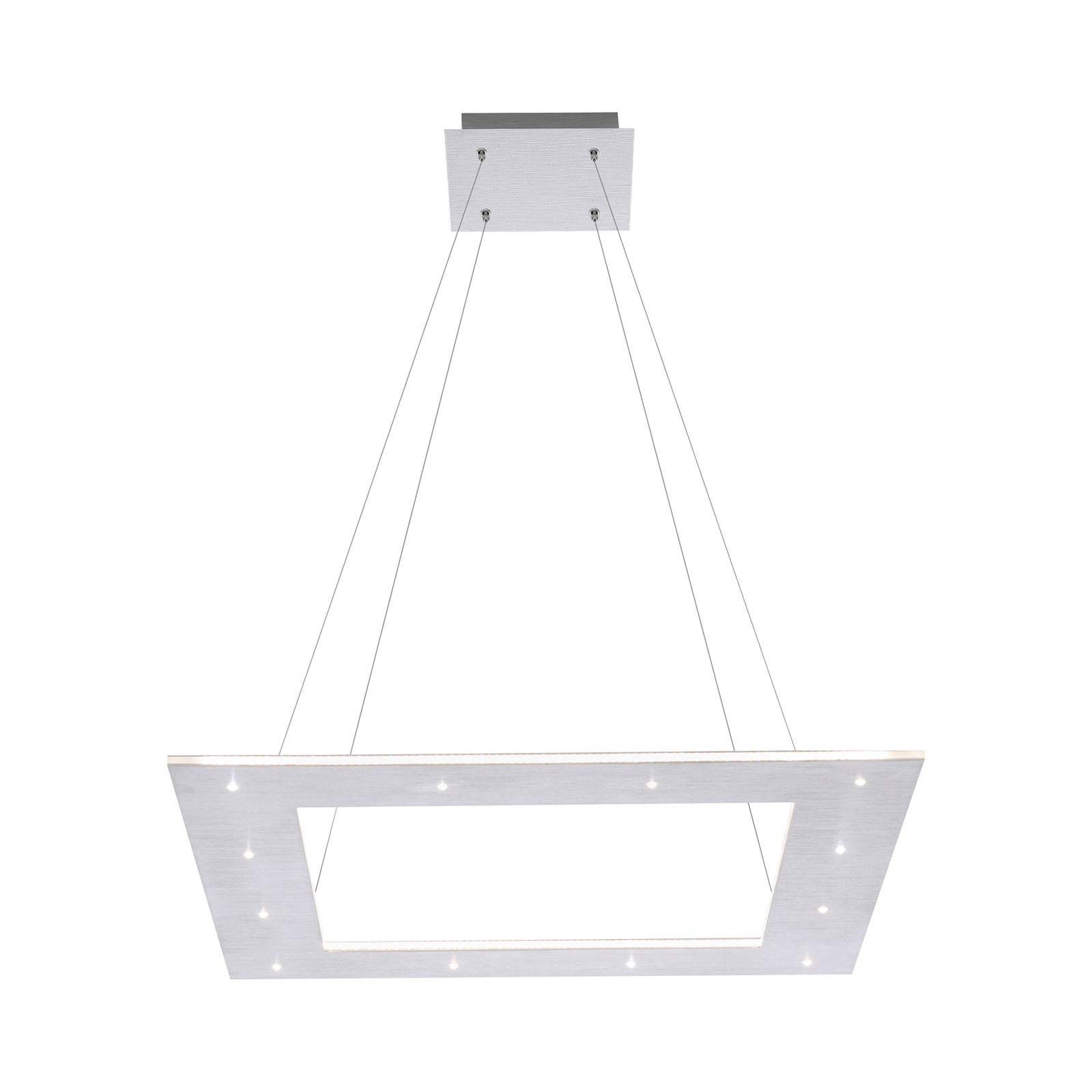 LED pendellampe Pure Cosmo 50x50 cm aluminium forfra