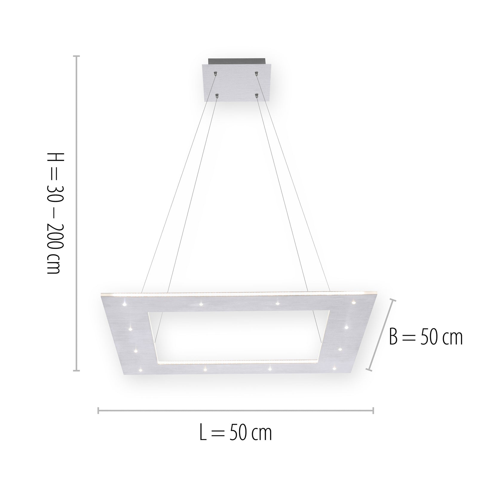 LED pendellampe Pure Cosmo montert i rommet