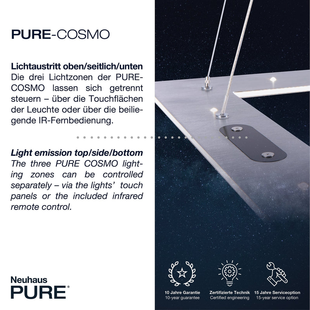LED pendellampe Pure Cosmo detalj med LED-lys