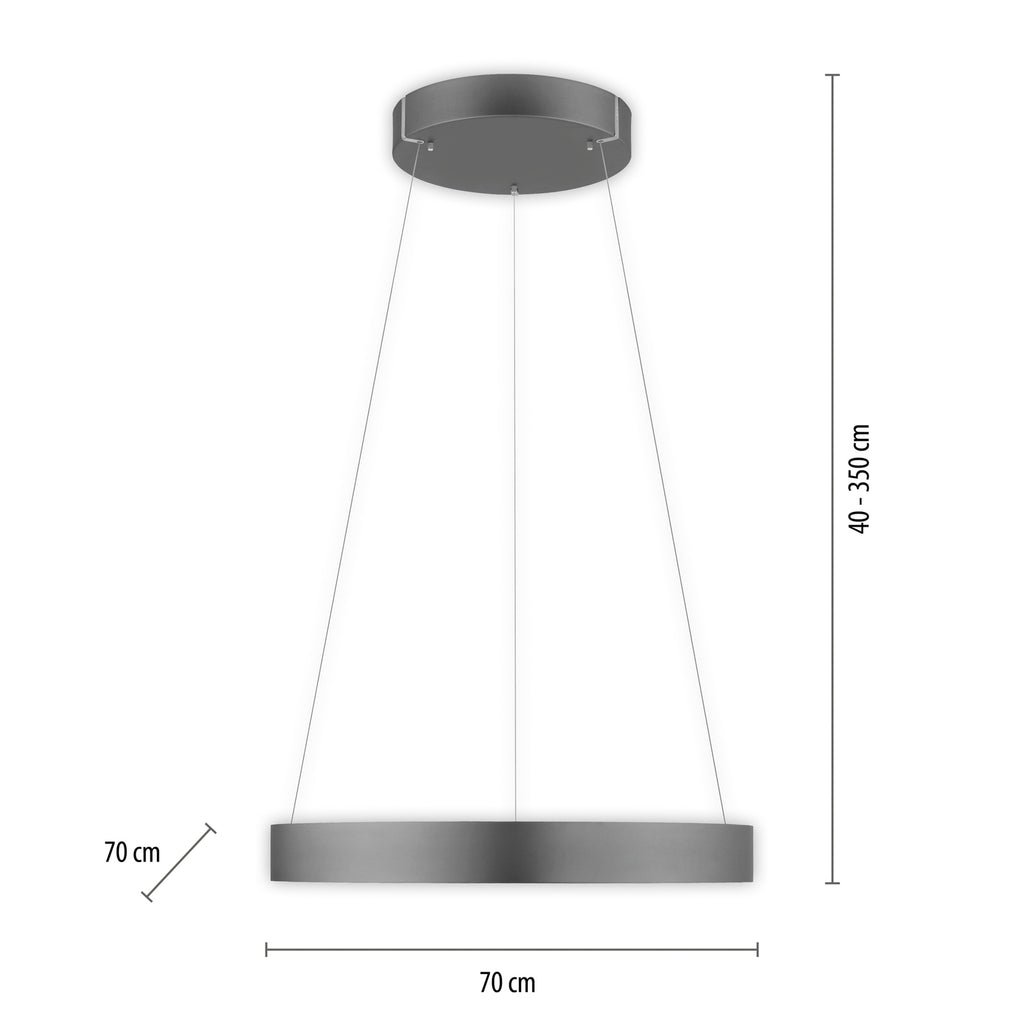 Detalj av LED pendellampe PURE E-Clipse