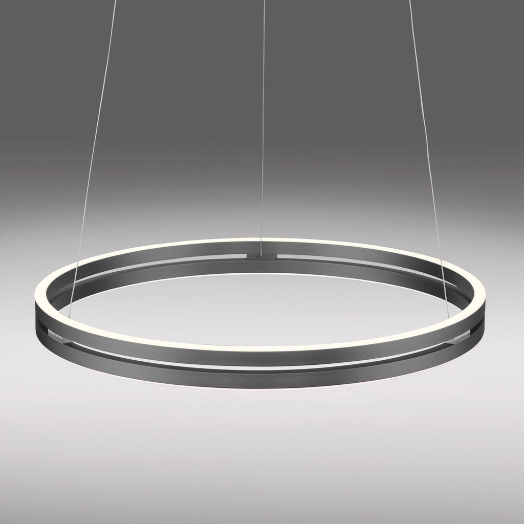 LED pendellampe PURE E-Loop dimbar CCT grå Ø70 cm nærbilde