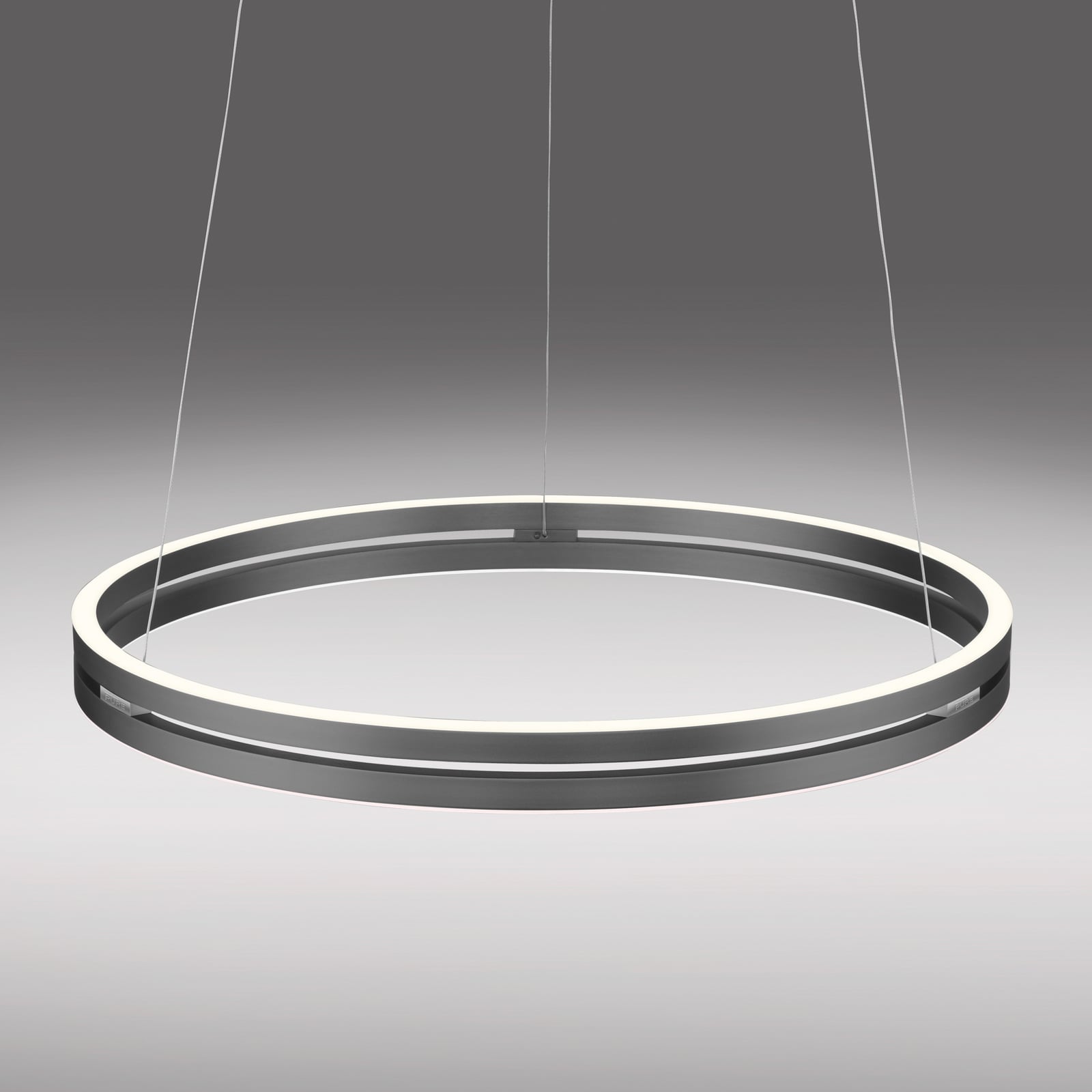 LED pendellampe PURE E-Loop dimbar CCT grå Ø70 cm nærbilde