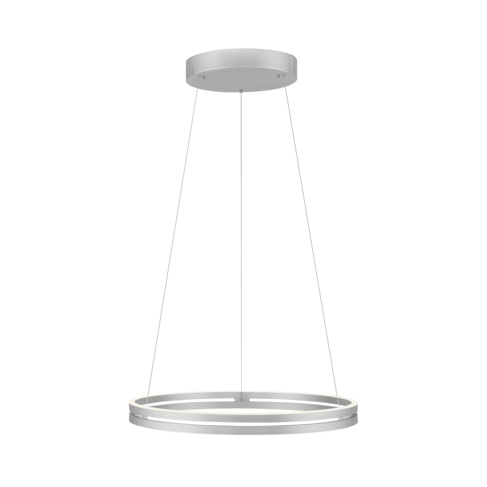 LED pendellampe PURE E-Loop aluminium Ø70 cm forfra