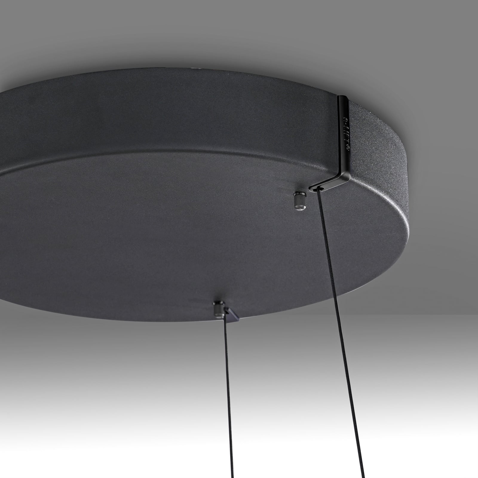 LED pendellampe PURE E-Loop aluminium Ø70 cm fjernkontroll
