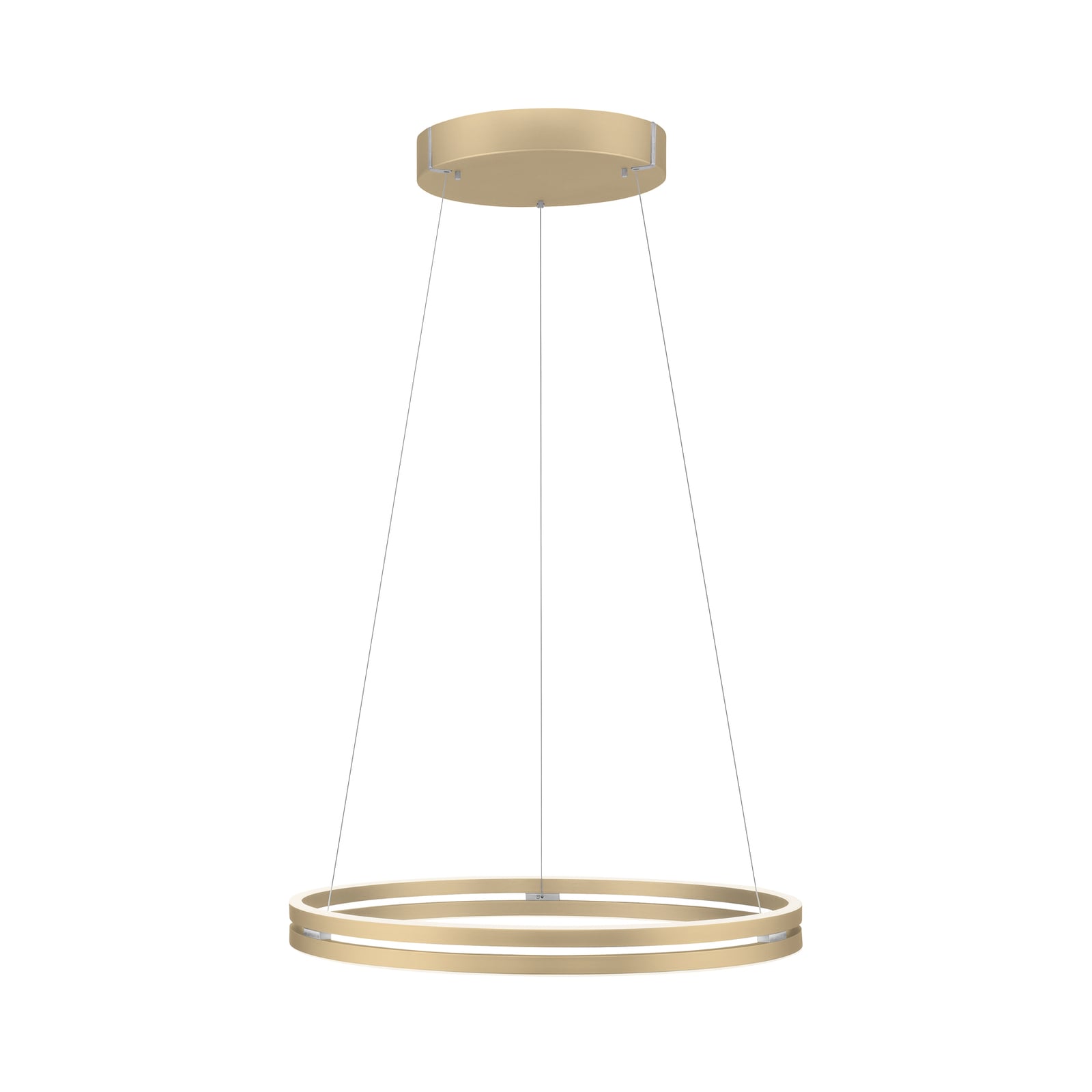 LED pendellampe PURE E-Loop aluminium dimbar CCT Ø70 cm forfra