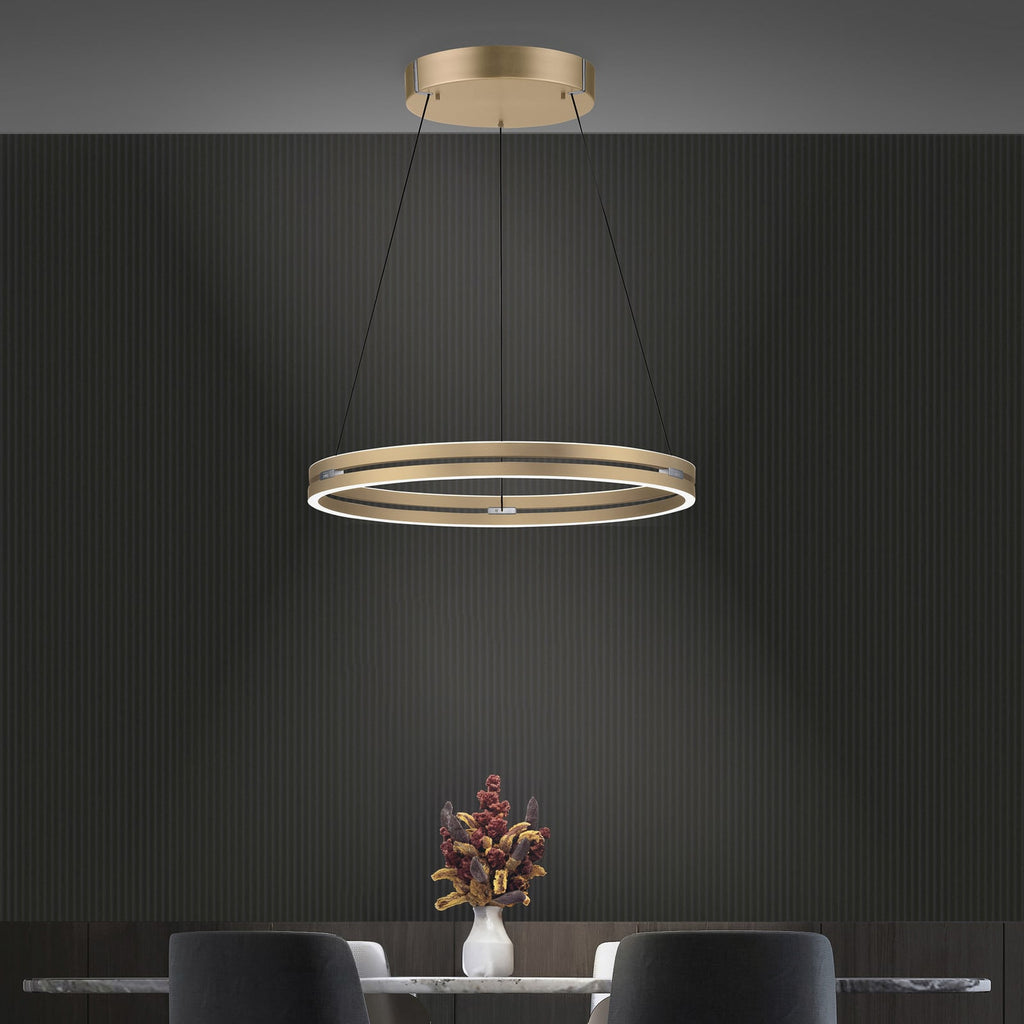 LED pendellampe PURE E-Loop aluminium dimbar CCT Ø70 cm lampearmatur