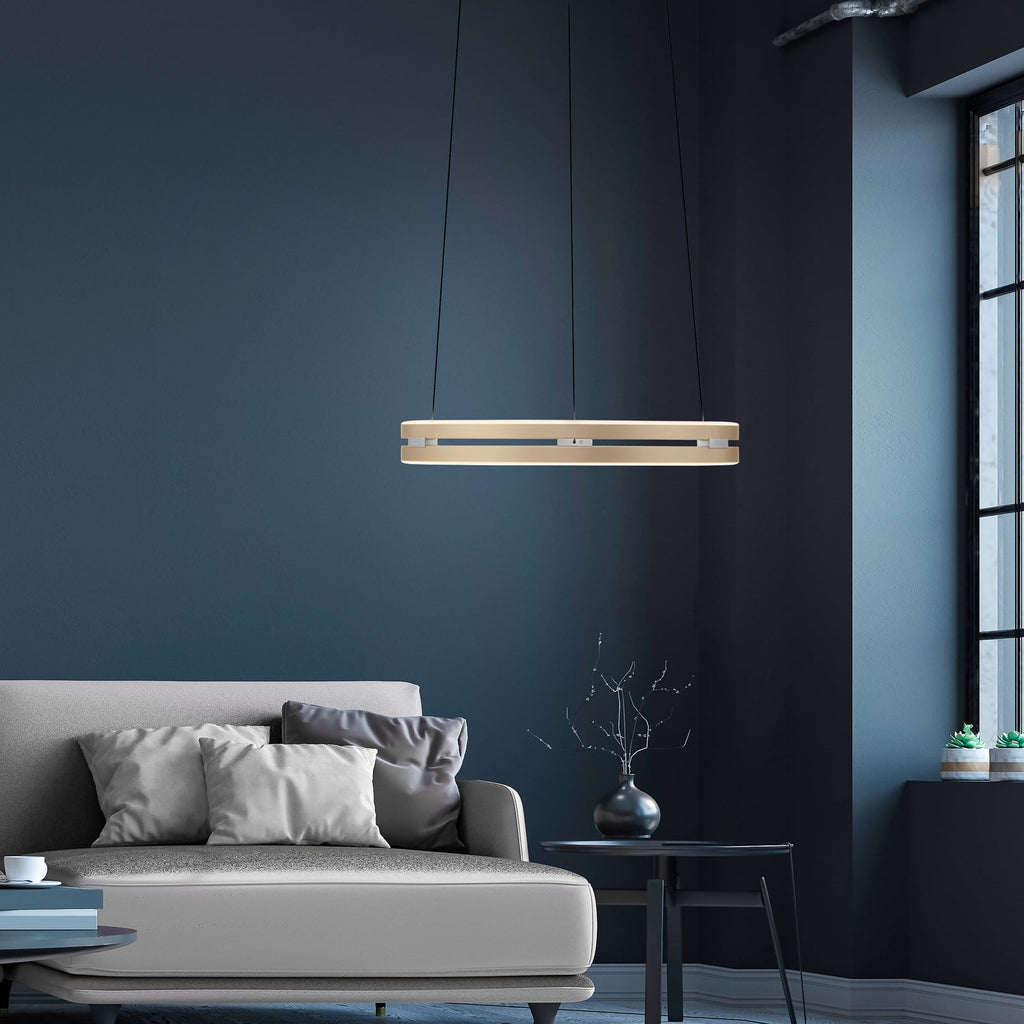 LED pendellampe PURE E-Loop messing bakside