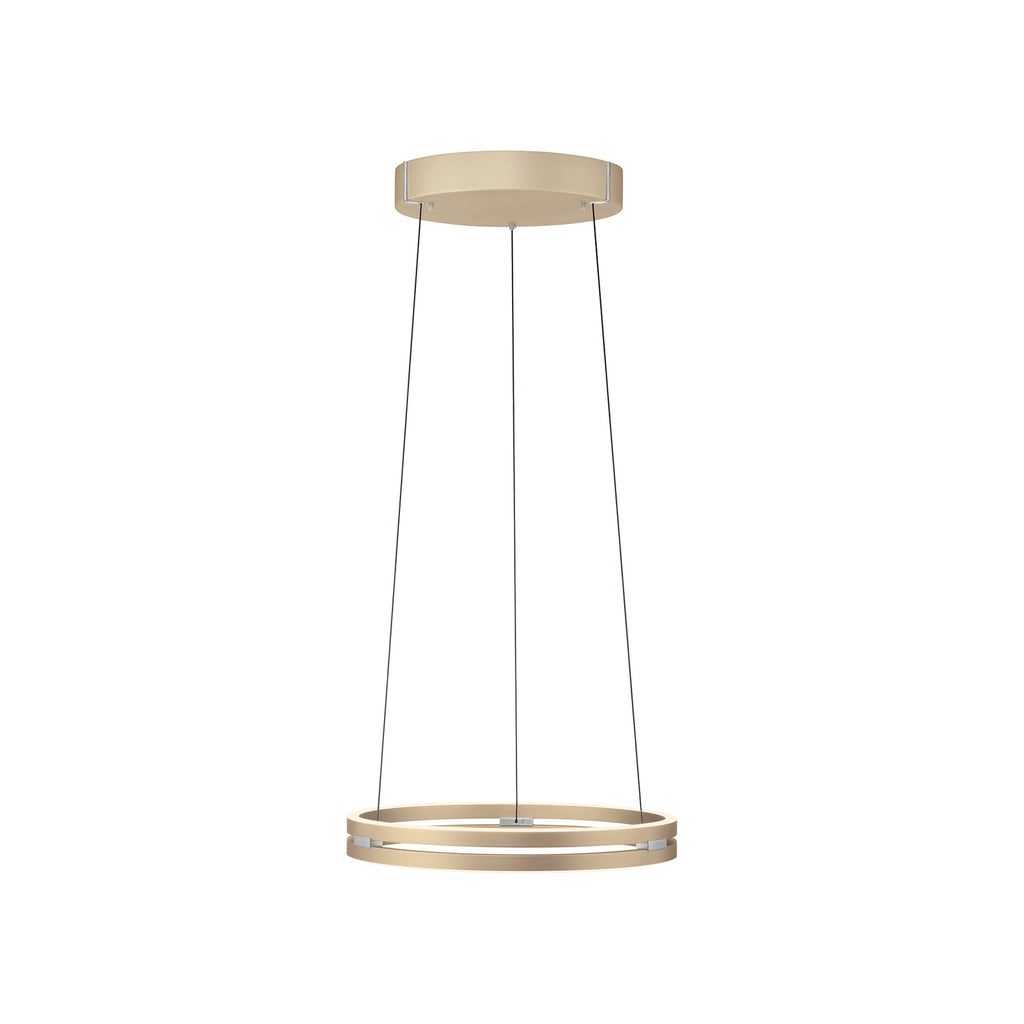LED pendellampe PURE E-Loop messing forfra