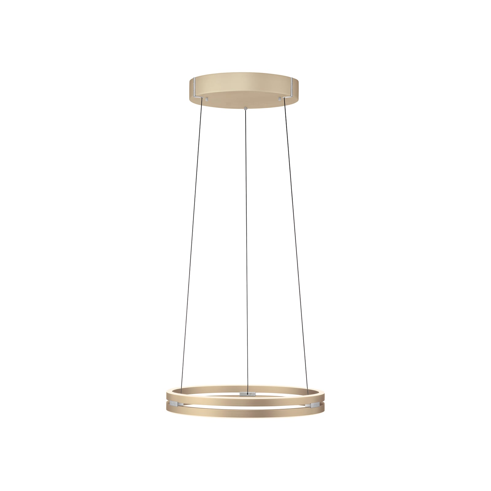 LED pendellampe PURE E-Loop messing forfra