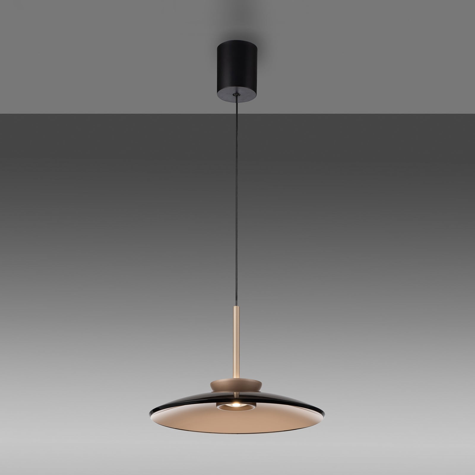 LED pendellampe PURE E-Moon nærbilde aluminium