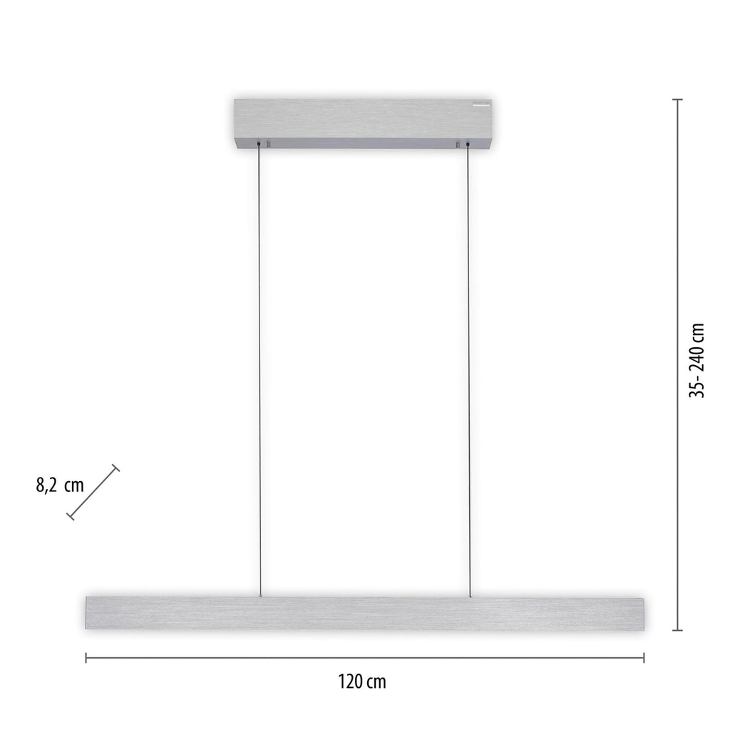 LED pendellampe PURE E-Motion dimbar CCT fjernkontroll 120 cm detalj