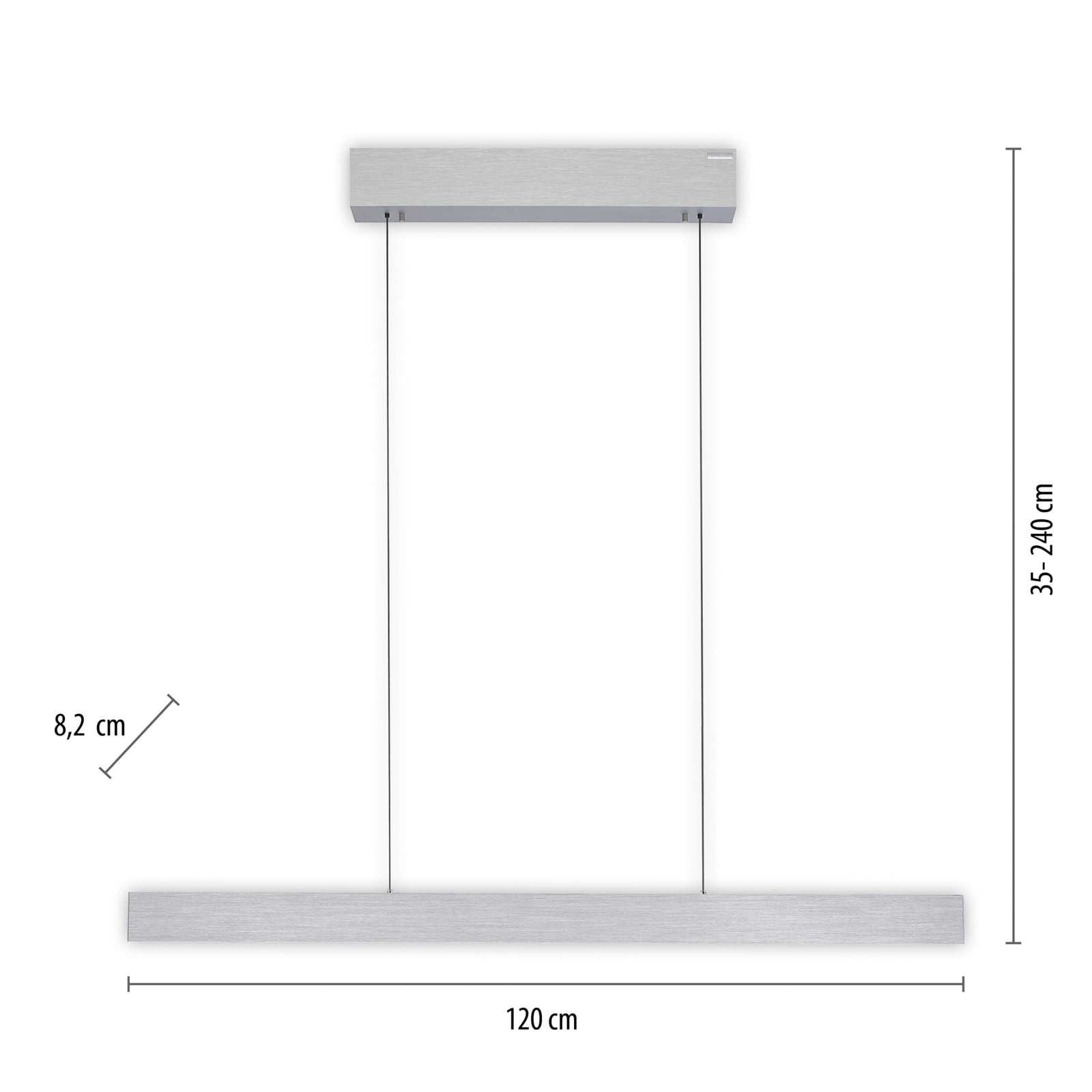 LED pendellampe PURE E-Motion dimbar CCT fjernkontroll 120 cm detalj