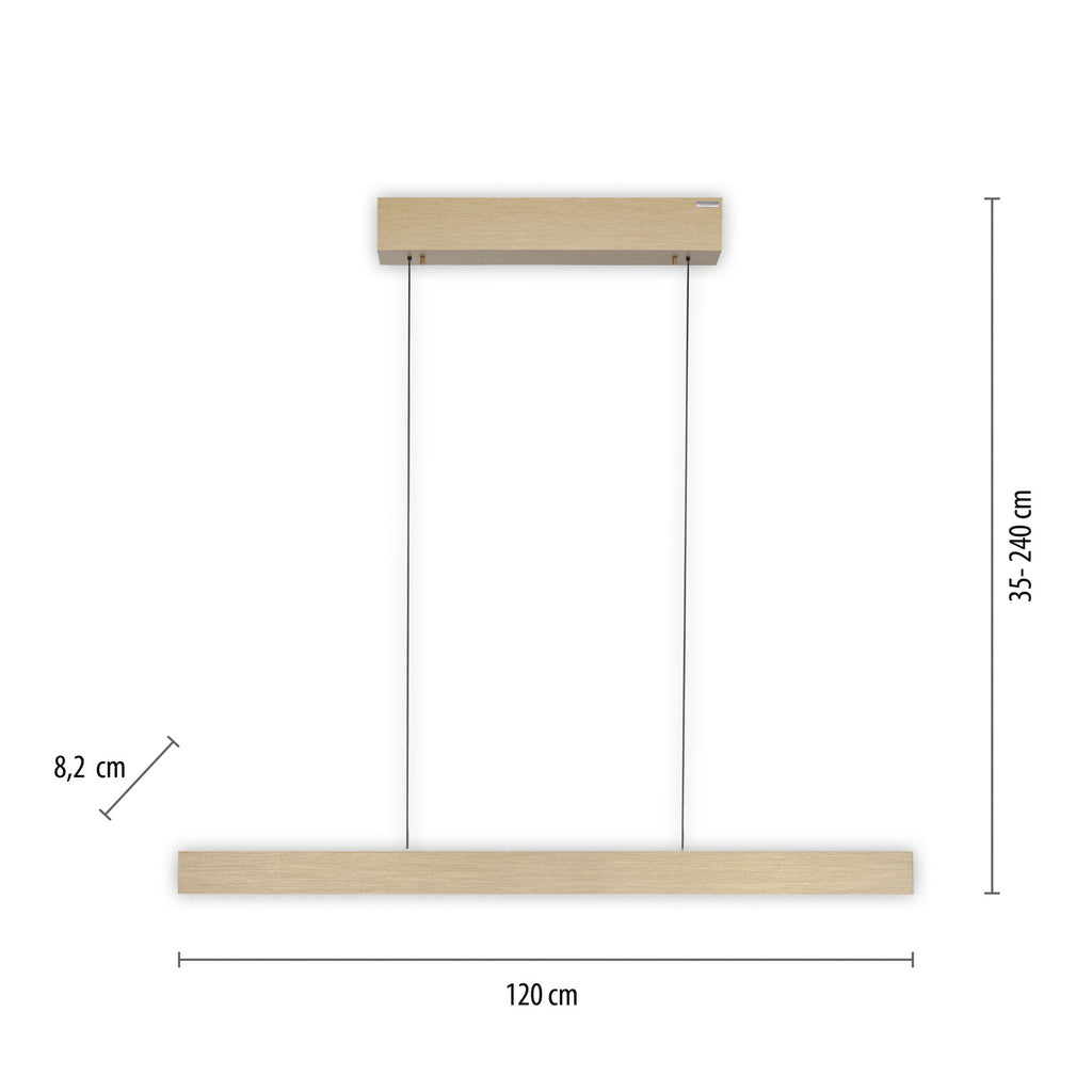 LED pendellampe PURE E-Motion dimbar CCT fjernkontroll gull detalj