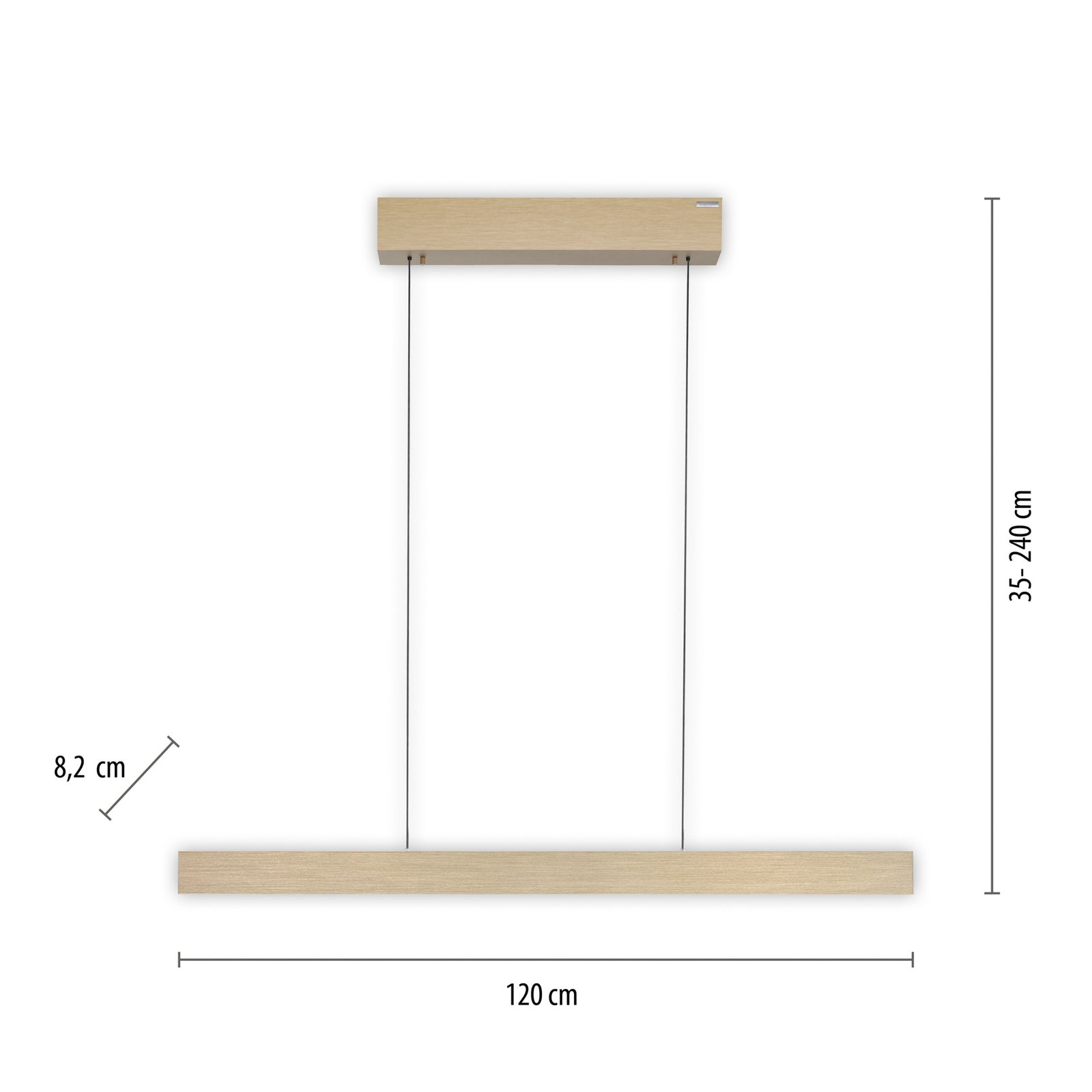 LED pendellampe PURE E-Motion dimbar CCT fjernkontroll gull detalj