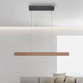 LED pendellampe PURE E-Motion eik/svart CCT fjernkontroll forfra